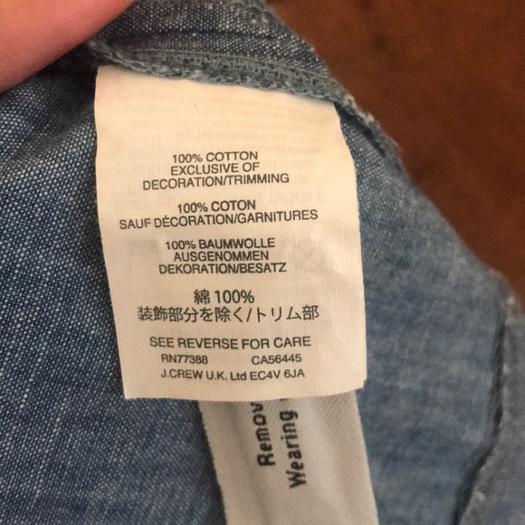 Like New J. Crew Torrey Chambray Ruffle Dress - Picture 10 of 10